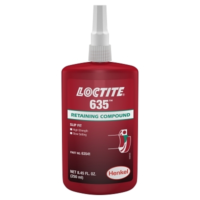 250ML RETAINING COMPOUND635 HI STRG/SLOW